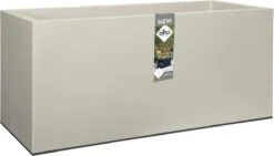 Elho Vivo Matt Finish Lang Wielen 90 - Grote Staande Plantenbak Voor Binnen & Buiten - Gemaakt Van Gereycled Plastic - L 39 X W 88 X H 41 Cm - Wit -Tuinwinkel 1200x687