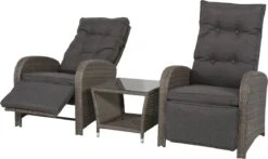 Loungeset Duoset Melia 2 Verstelbare Stoelen + Tafel - Balkonset 35 Loungeset Duoset Melia 2 Verstelbare Stoelen + Tafel - Balkonset -Tuinwinkel 1200x713