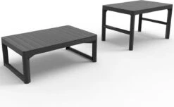 Allibert Lyon Tuintafel - 116x71,5x66/40 Cm - Grafiet -Tuinwinkel 1200x738