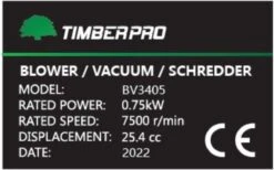 TIMBERPRO - Bladblazer - Benzine - Met Zuig En Versnipperfunctie - Blaassnelheid 225 Km/h - Opvangzak 45 L 8 TIMBERPRO - Bladblazer - Benzine - Met Zuig En Versnipperfunctie - Blaassnelheid 225 Km/h - Opvangzak 45 L -Tuinwinkel 1200x747