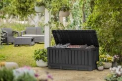 Keter Kentwood Opbergbox - 128x53.6x59 Cm - 350 L - Grafiet -Tuinwinkel 1200x792 1