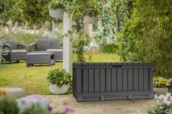 Keter Kentwood Opbergbox - 128x53.6x59 Cm - 350 L - Grafiet -Tuinwinkel 1200x792