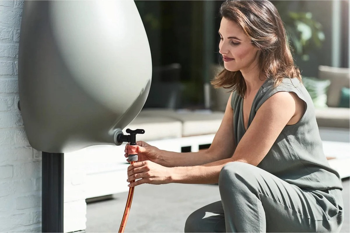 Elho Pure Raindrop 70L - Geel/Oker 5 Elho Pure Raindrop 70L - Geel/Oker - Afbeelding 5