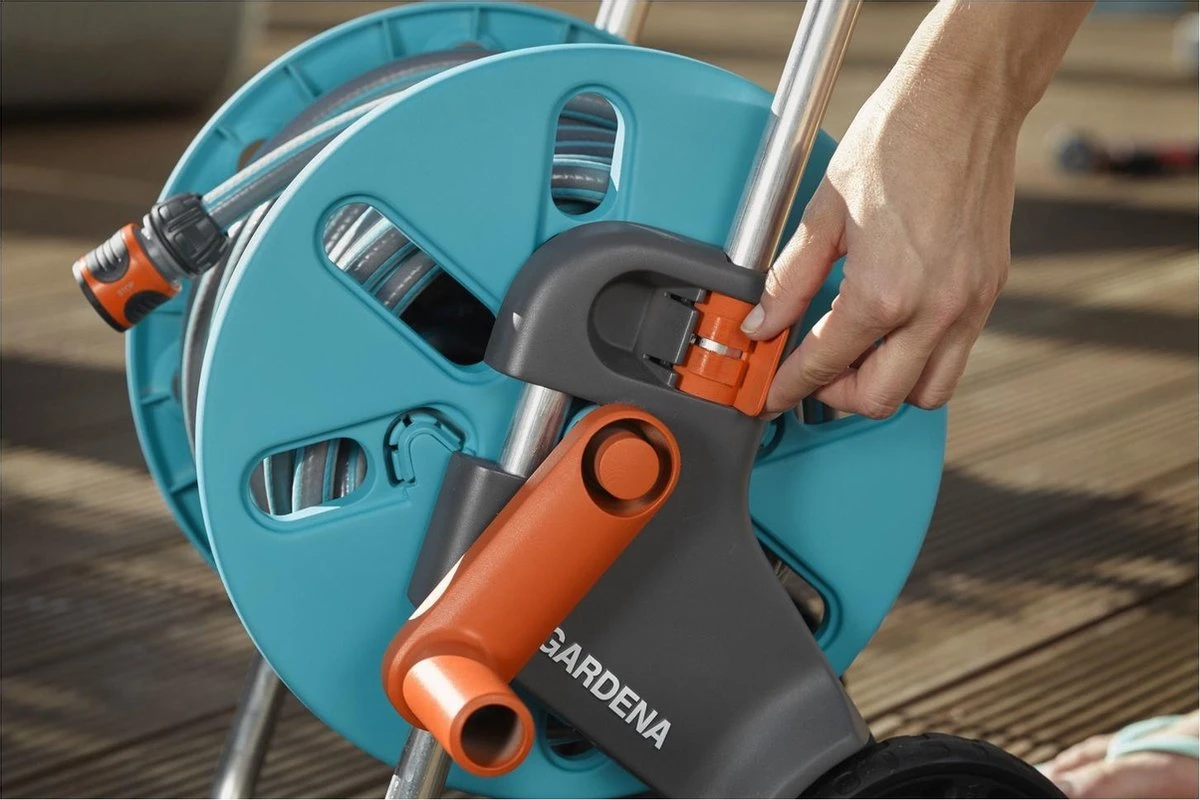 GARDENA - AquaRoll CleverRoll S Set Slangenwagen - Incl. 20 M Slang - Maximaal 40 M Opbergcapaciteit 9 GARDENA - AquaRoll CleverRoll S Set Slangenwagen - Incl. 20 M Slang - Maximaal 40 M Opbergcapaciteit - Afbeelding 9