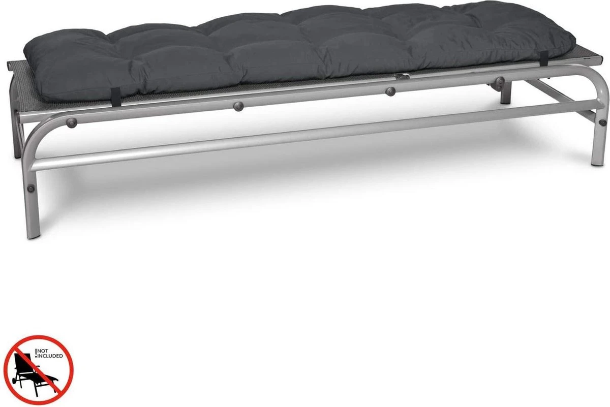 Beautissu Flair RL – Ligbedkussen Tuinkussen Ligstoel – Zonnebed Kussen Voor Tuin Meubelen 190x60x8 Cm Antraciet 3 Beautissu Flair RL – Ligbedkussen Tuinkussen Ligstoel – Zonnebed Kussen Voor Tuin Meubelen 190x60x8 Cm Antraciet - Afbeelding 3