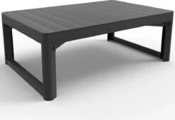 Allibert Lyon Tuintafel - 116x71,5x66/40 Cm - Grafiet -Tuinwinkel 1200x820