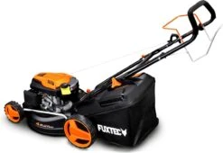 FUXTEC Grasmaaier Benzine - 46cm - Zelfrijdend / Zelftrekkend / Achterwielaandrijving - Mulchfunctie - Opvangbak 50L - FX-RM4646 -Tuinwinkel 1200x828