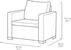 Allibert California Loungeset - 5 Personen - Cappuccino 30 Allibert California Loungeset - 5 Personen - Cappuccino -Tuinwinkel 1200x847 1