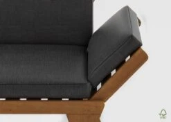 Loungebank Tuin FSC Antraciet – Makkelijk Verstelbaar Lounge Bank Balkon – Tuinbank Lounge Hardhout FSC – Perfecthomeshop -Tuinwinkel 1200x856