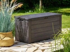 Merkloos Woody Tuin Opbergbox - 324 Liter 45x120x60 Cm - Tuinkussenbox - Antraciet/bruin 15 Merkloos Woody Tuin Opbergbox - 324 Liter 45x120x60 Cm - Tuinkussenbox - Antraciet/bruin -Tuinwinkel 1200x884