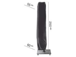 AeroCover Parasolhoes - Zweef Parasols - Grijs - 250x55 Cm (HxB) -Tuinwinkel 1200x900 1