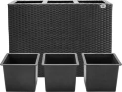 Casaria Staande Plantenbak – Met Waterafvoer 83x30,5x60cm - Zwart 9 Casaria Staande Plantenbak – Met Waterafvoer 83x30,5x60cm - Zwart -Tuinwinkel 1200x900 20