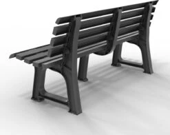 Casaria Tuinbank Orchidea – Kunststof/240kg Belastbaar – Antraciet -Tuinwinkel 1200x950