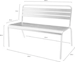 MaximaVida Metalen Tuinbank Max 120 Cm Olijfgroen 11 MaximaVida Metalen Tuinbank Max 120 Cm Olijfgroen -Tuinwinkel 1200x992