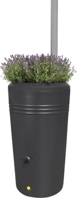 Elho Green Basics Regenton - Regenton - Living Black - Buiten - 200 Liter 36 Elho Green Basics Regenton - Regenton - Living Black - Buiten - 200 Liter -Tuinwinkel 466x1200