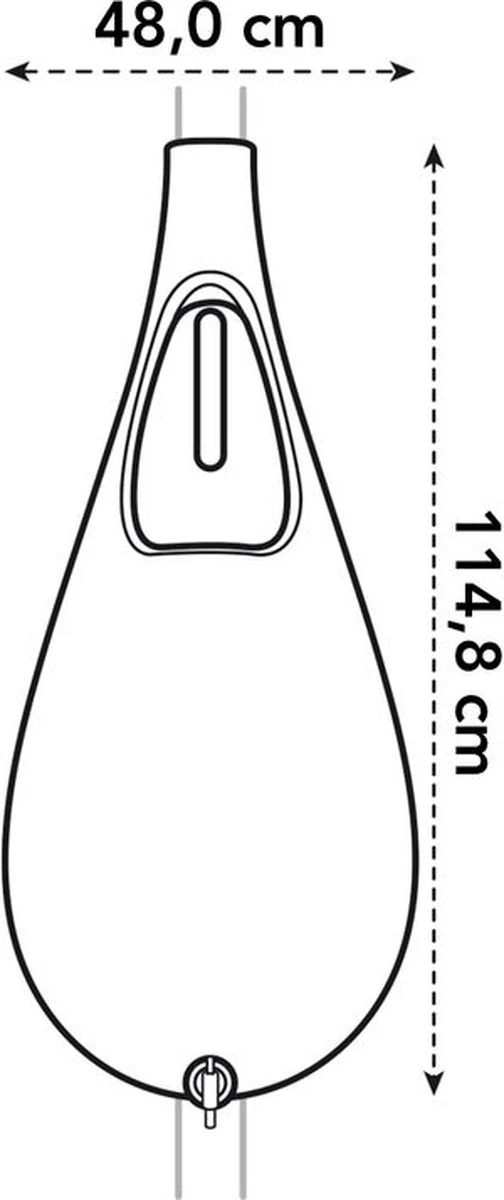 Elho Pure Raindrop 70L - Geel/Oker 2 Elho Pure Raindrop 70L - Geel/Oker - Afbeelding 2