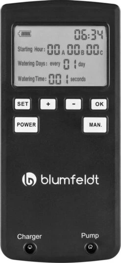 Blumfeldt Greenkeeper Automatisch Bewateringssysteem - Besproeiingscomputer - Druppelsysteem - Bewateringsautomaat Ideaal Tijdens Vakantie - Voor 60 Potplanten -Tuinwinkel 552x1200