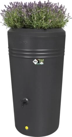 Elho Green Basics Regenton - Regenton - Living Black - Buiten - 200 Liter 30 Elho Green Basics Regenton - Regenton - Living Black - Buiten - 200 Liter -Tuinwinkel 635x1200