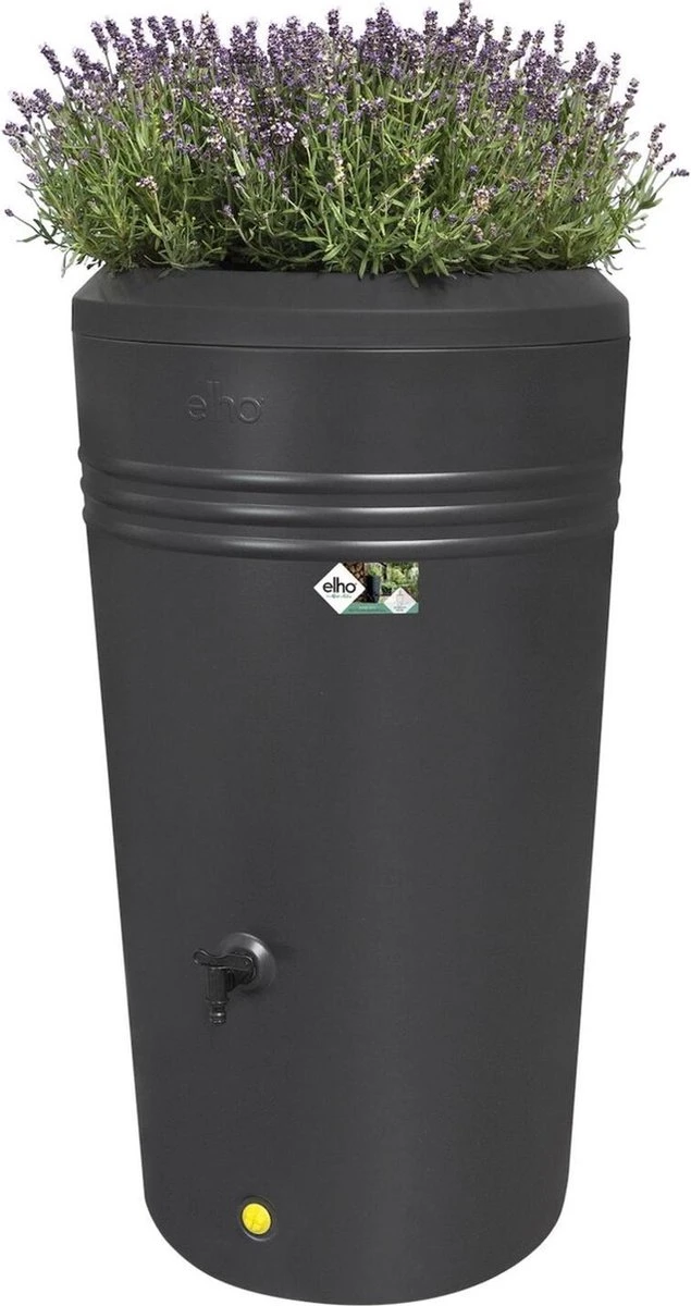 Elho Green Basics Regenton - Regenton - Living Black - Buiten - 200 Liter 11 Elho Green Basics Regenton - Regenton - Living Black - Buiten - 200 Liter - Afbeelding 11