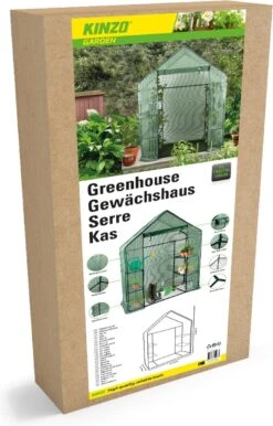 Kinzo Garden - Plastic Broeikas - Serre Van Meerdere Verdiepingen - 143 X 73 X 195 - Groen 13 Kinzo Garden - Plastic Broeikas - Serre Van Meerdere Verdiepingen - 143 X 73 X 195 - Groen -Tuinwinkel 768x1200