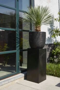 Capi Europe - Bloempot Bol Rib NL - 43x41 - Antraciet - Voor Binnen En Buiten - KOFZ933 -Tuinwinkel 799x1200 20