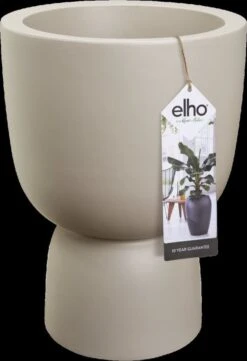 Elho Pure Coupe 41 - Bloempot Voor Binnen & Buiten - Ø 41.3 X H 57.9 Cm - Beige/Balanced Beige -Tuinwinkel 820x1200 4