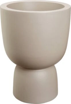 Elho Pure Coupe 41 - Bloempot Voor Binnen & Buiten - Ø 41.3 X H 57.9 Cm - Beige/Balanced Beige -Tuinwinkel 820x1200 5
