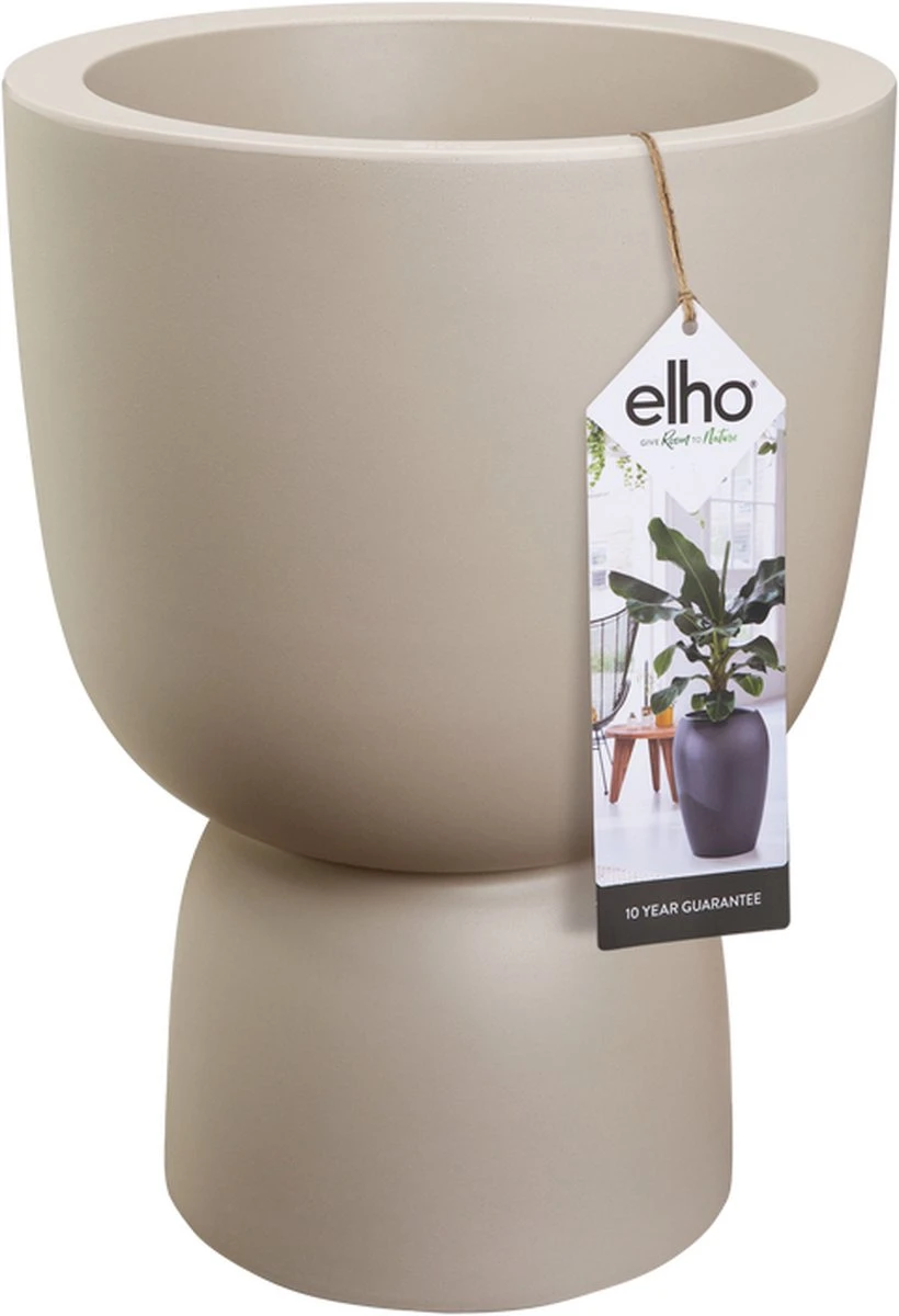 Elho Pure Coupe 35 - Bloempot Voor Binnen & Buiten - Ø 34.9 X H 49.0 Cm - Beige/Balanced Beige 8 Elho Pure Coupe 35 - Bloempot Voor Binnen & Buiten - Ø 34.9 X H 49.0 Cm - Beige/Balanced Beige - Afbeelding 8