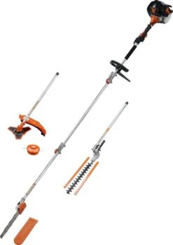 TIMBERPRO - 5-in-1 – Multitool – Benzine - Kettingzaag - Bosmaaier -Kantenmaaier - Haagschaar - Verlengstuk - 52 Cc. -Tuinwinkel 848x1200