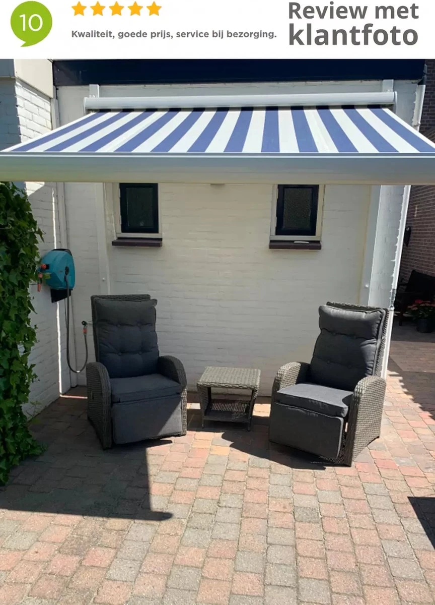 Loungeset Duoset Melia 2 Verstelbare Stoelen + Tafel - Balkonset 3 Loungeset Duoset Melia 2 Verstelbare Stoelen + Tafel - Balkonset - Afbeelding 3