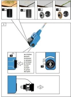 Güde Elektrische Oppervlakte- En Voegenreiniger - MET Telescopische Stang & 4 Voegenborstels - GUB 500 -Tuinwinkel 883x1200