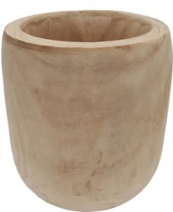 Mica Decorations Pia Bloempot - H31 X Ø31 Cm - Paulownia Hout - Lichtbruin 10 Mica Decorations Pia Bloempot - H31 X Ø31 Cm - Paulownia Hout - Lichtbruin -Tuinwinkel 983x1200